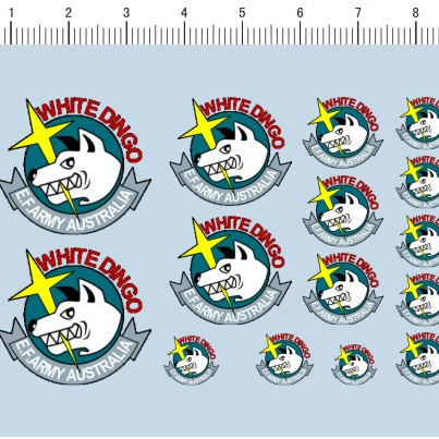 WHITE DINGO E.F.ARMY AUSTRALIA 澳洲白色野狗 gd 573