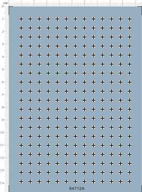1/100 坦克车辆德军二战铁十字水贴 water decal 64712A 10*14