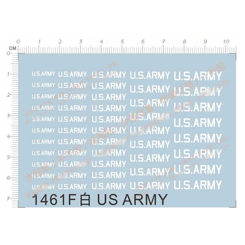 美军MINIWING-Cessna 0-1 U.S.Army直升机HH-60J水贴 1461D 10*14