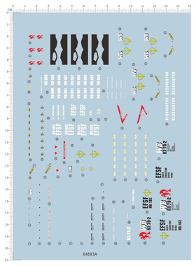 PG 1/60 RX-78-2 元祖 gd机器人机甲模型独立胶水转印贴纸 64893A