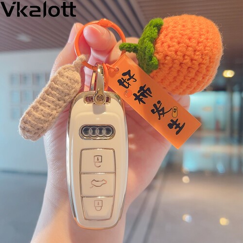 奥迪a6l钥匙套4L车3女q3壳