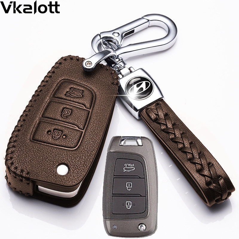 2021款现代悦动钥匙套18款现代悦动真皮钥匙包17款男女专用遥控扣