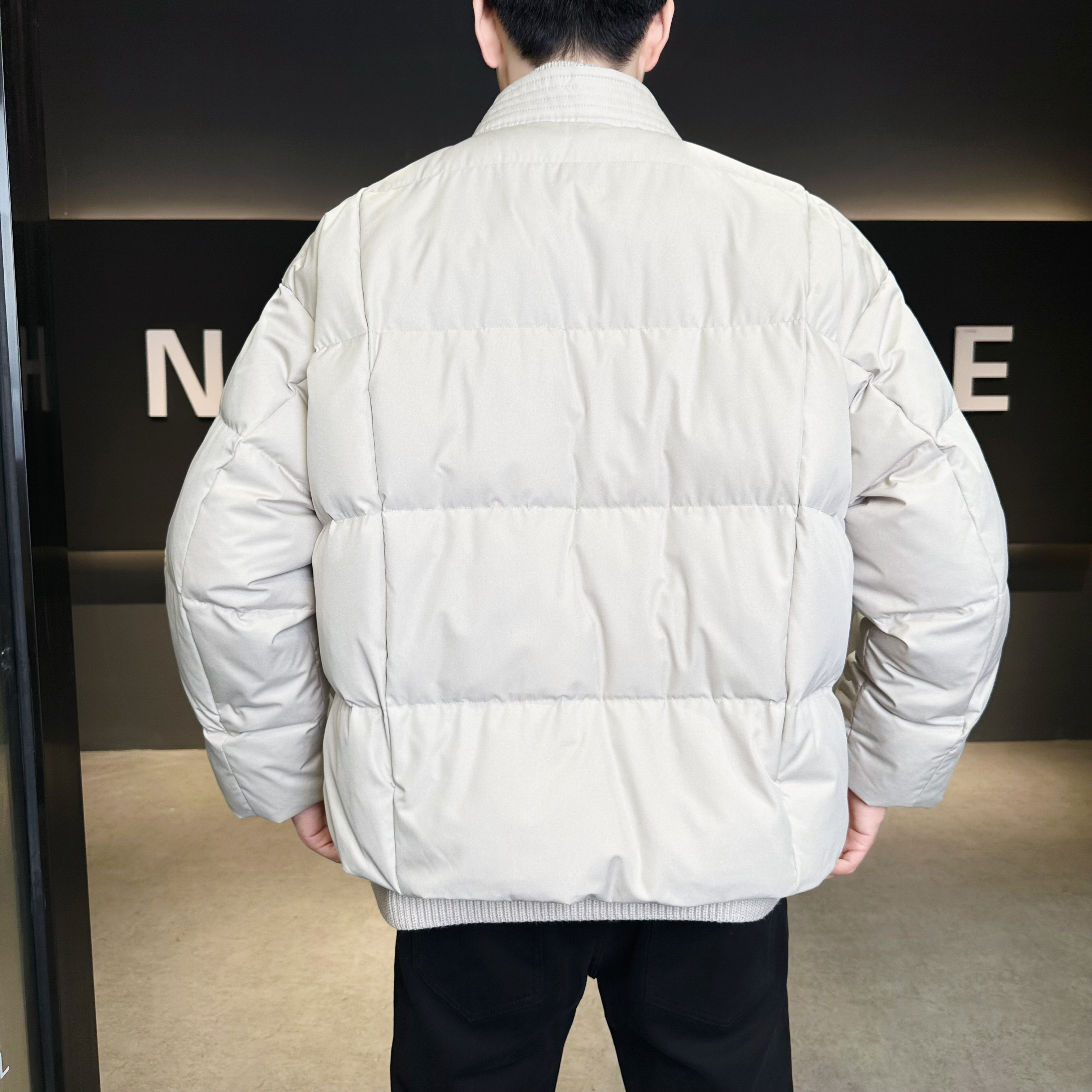 V领新中式羽绒服假两件毛线拼接加厚冬装QT6016-25118P400控699,男装羽绒服,电商D203(原钱塘6011)