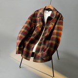 平铺羊毛呢夹克英伦外套双面呢衬衫秋冬大衣D203-68243P335控599，男装夹克，电商D203(原钱塘6011)