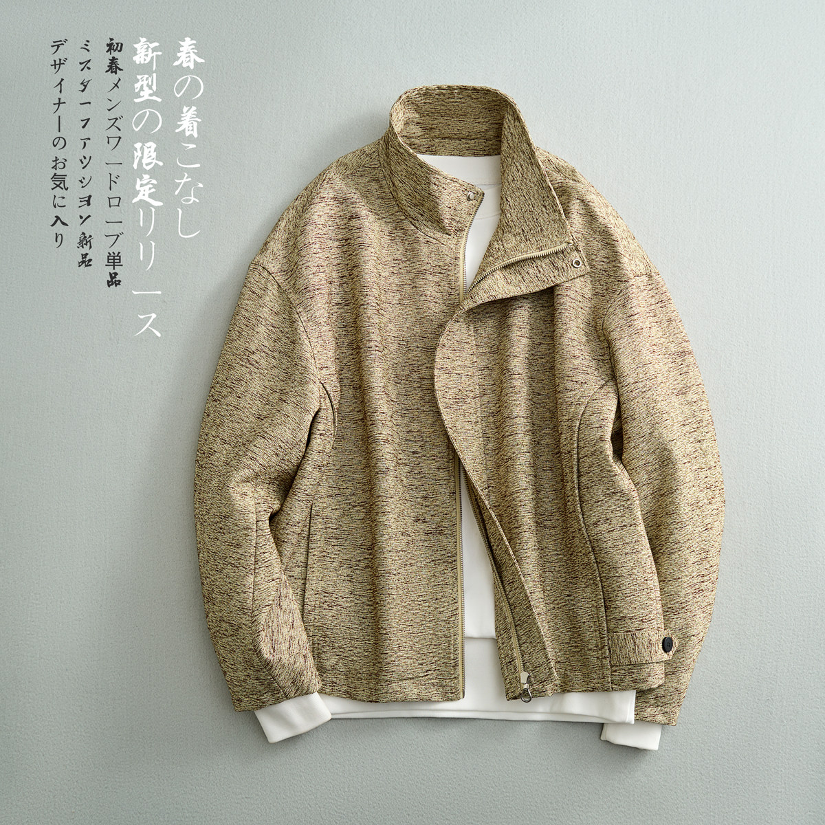 2025进口日料慵懒休闲夹克衫男生外套控295D203-98052P195,男装夹克,电商D203(原钱塘6011)