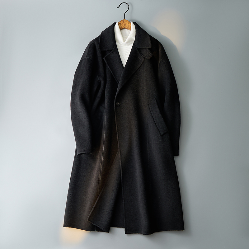 秋冬毛呢大衣英伦风风衣羊毛西装领羊毛长毛外套88388P635控988，男装西服套装，电商D203(原钱塘6011)