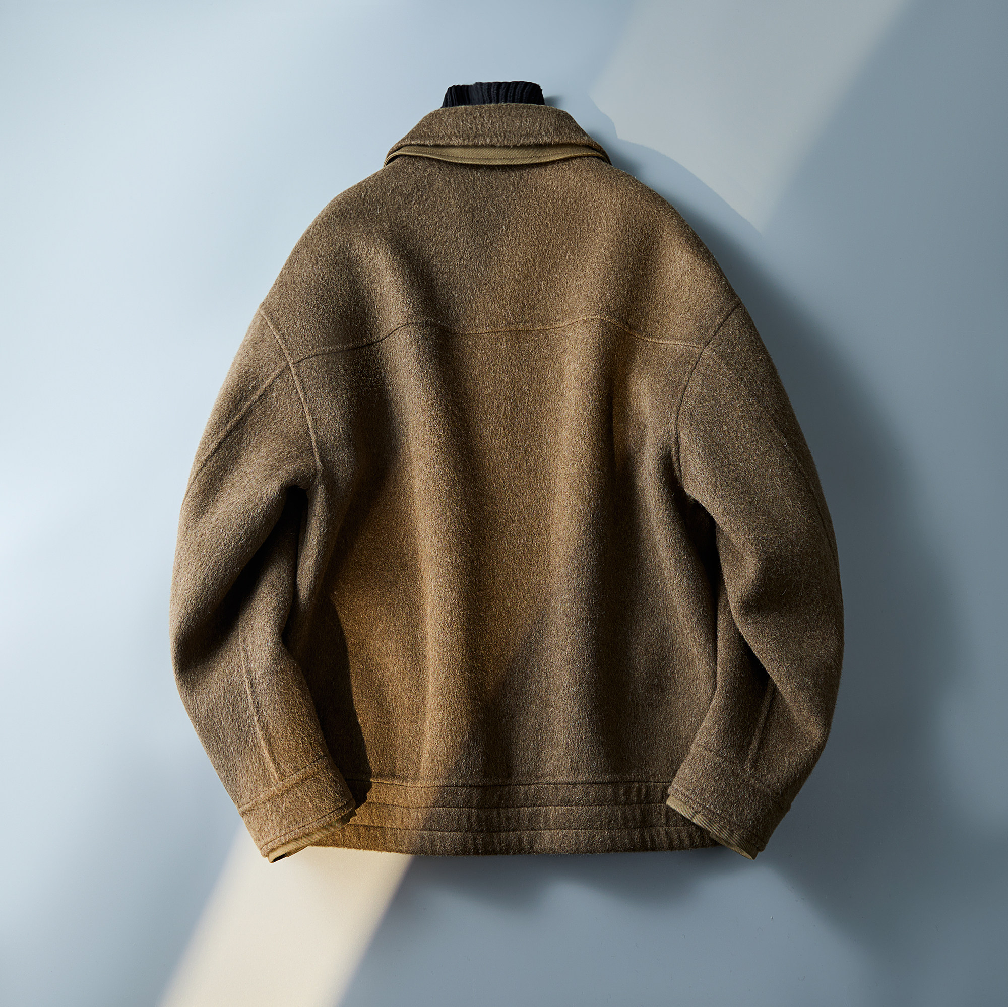 主推双面呢毛呢大衣立领螺纹羊毛夹克外套D203-293P315控519,男装毛呢大衣,电商D203(原钱塘6011)