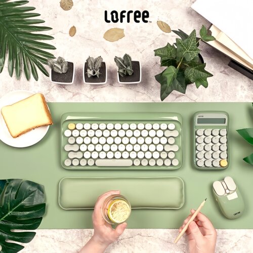 Lofree洛斐半夏蓝牙键盘鼠标手枕