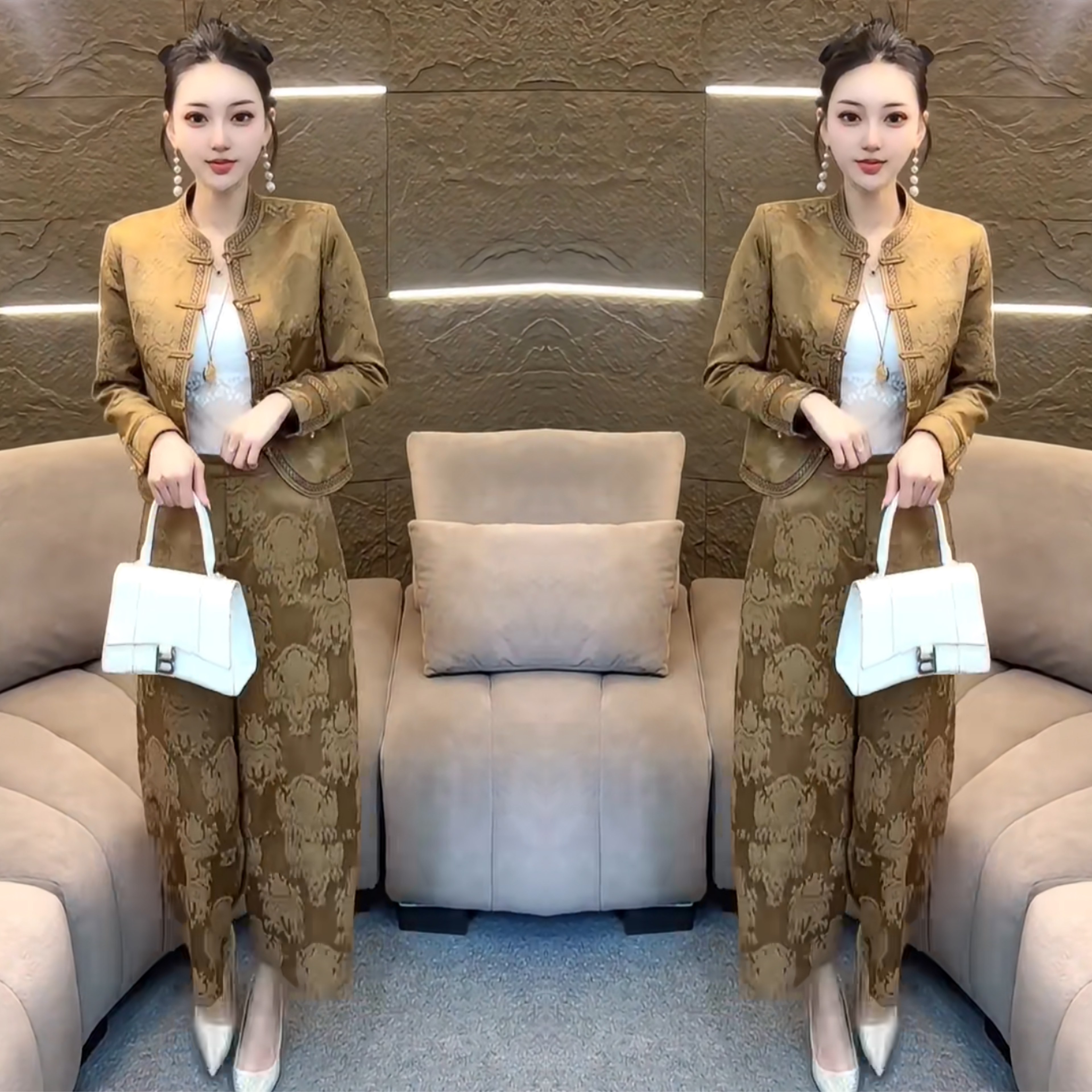 2026网红爆款轻奢短款提花工艺时髦盘扣复古高级感外套名媛风穿搭,女装/女士精品,上衣,淘宝优惠券,粉丝福利购,淘宝优惠卷