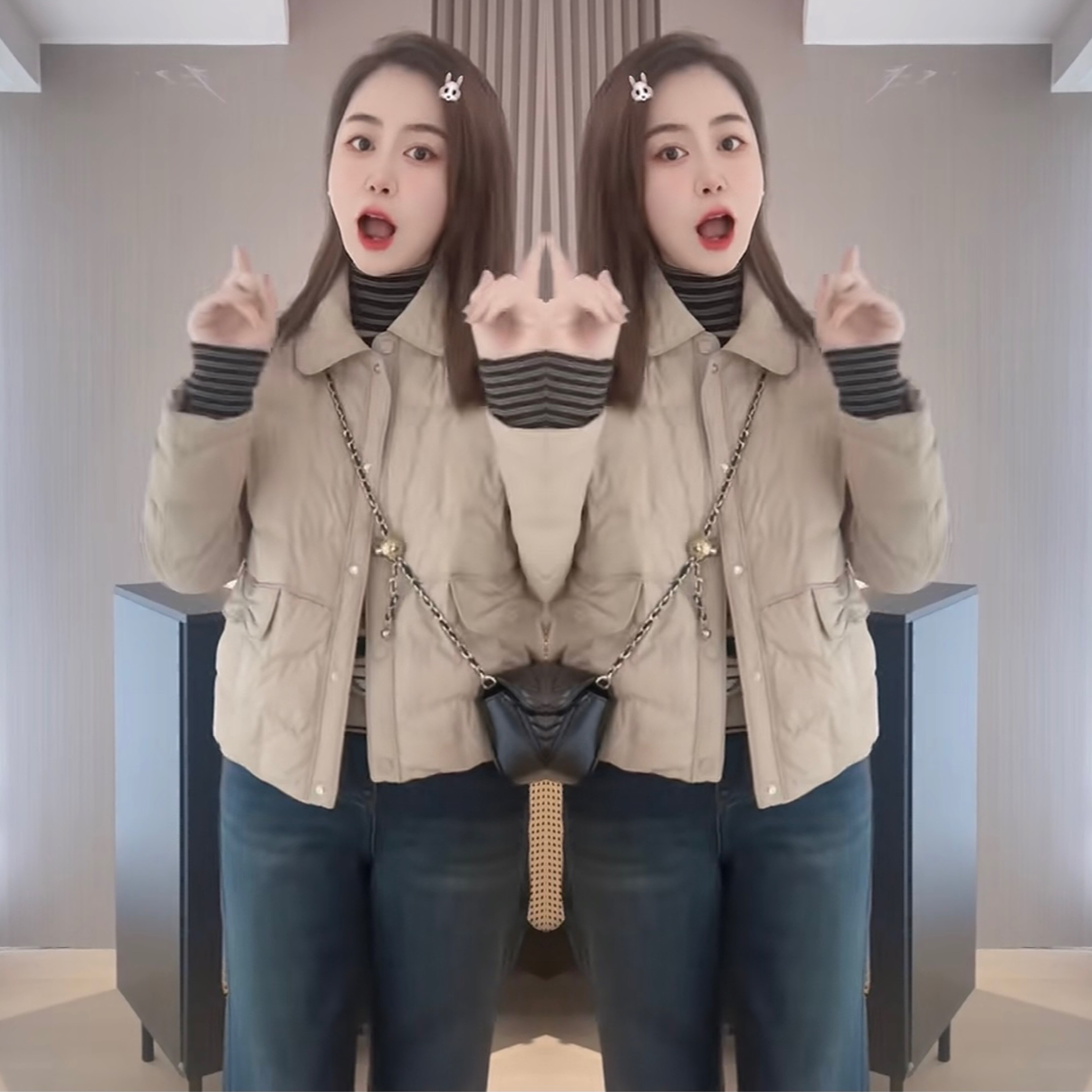 净版外套棉服百搭出行穿搭