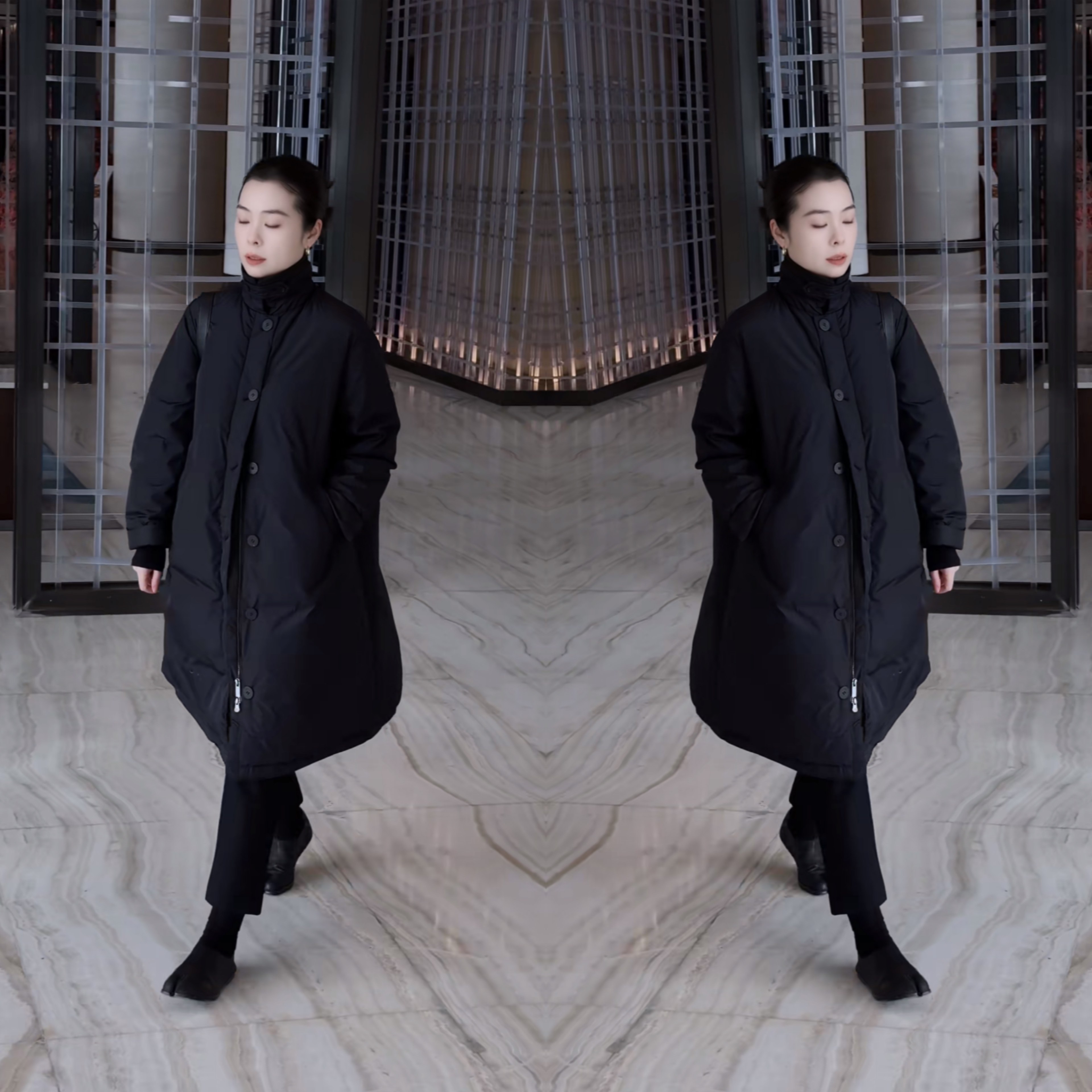 2026网红爆款慵懒松弛感长款过膝净版简约黑色高冷干练棉服外套潮,女装/女士精品,上衣,淘宝优惠券,粉丝福利购,淘宝优惠卷