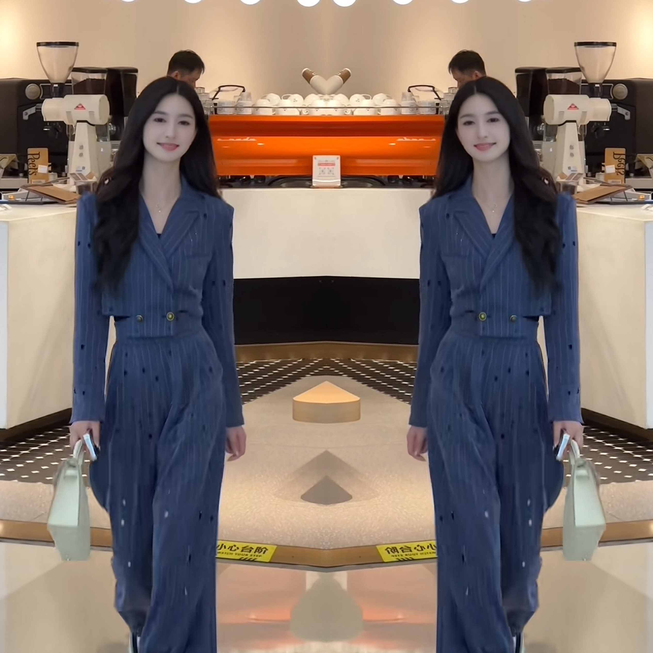 通勤女秋季两件套短款外套裤子