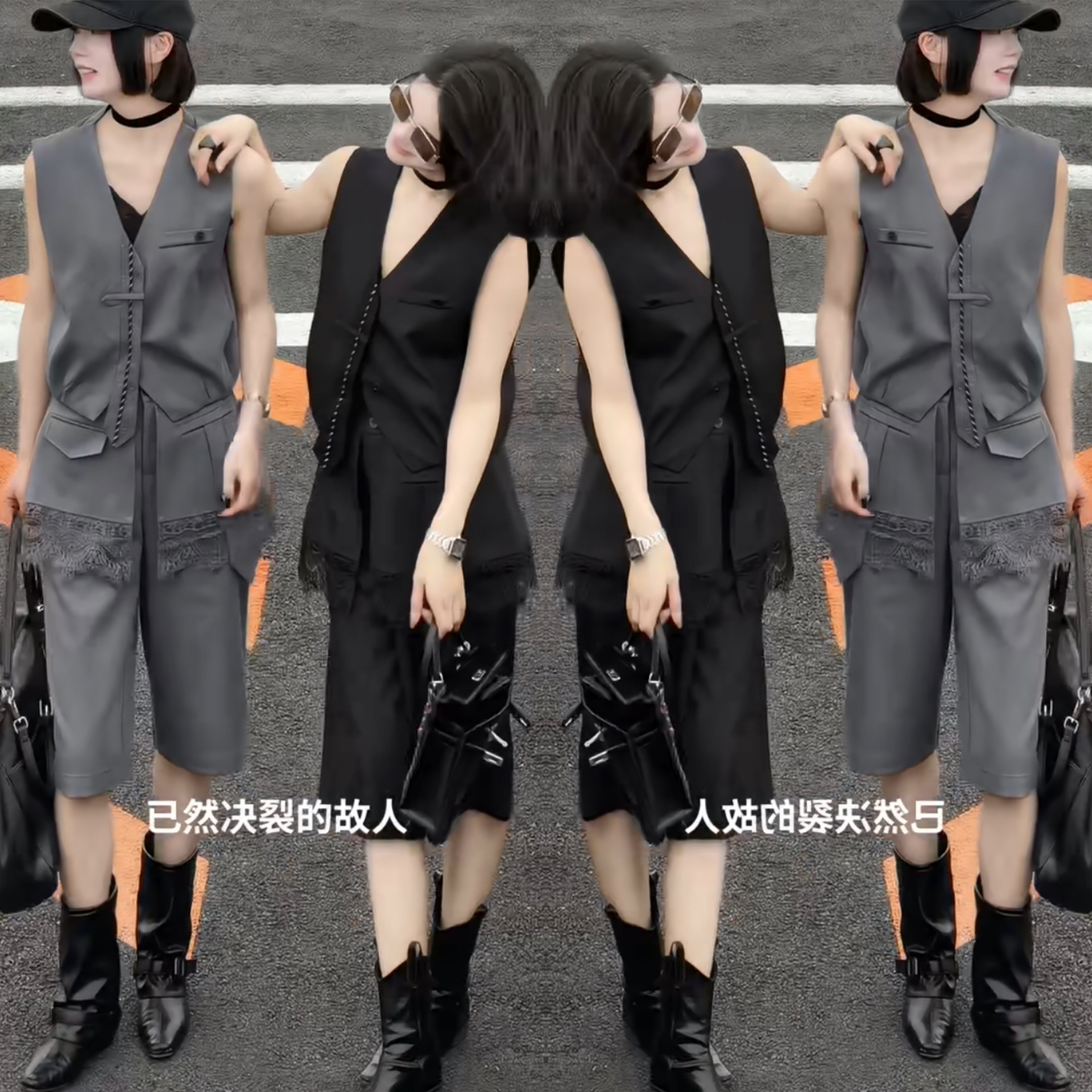 马甲蕾丝拼接短裤2026春季女装