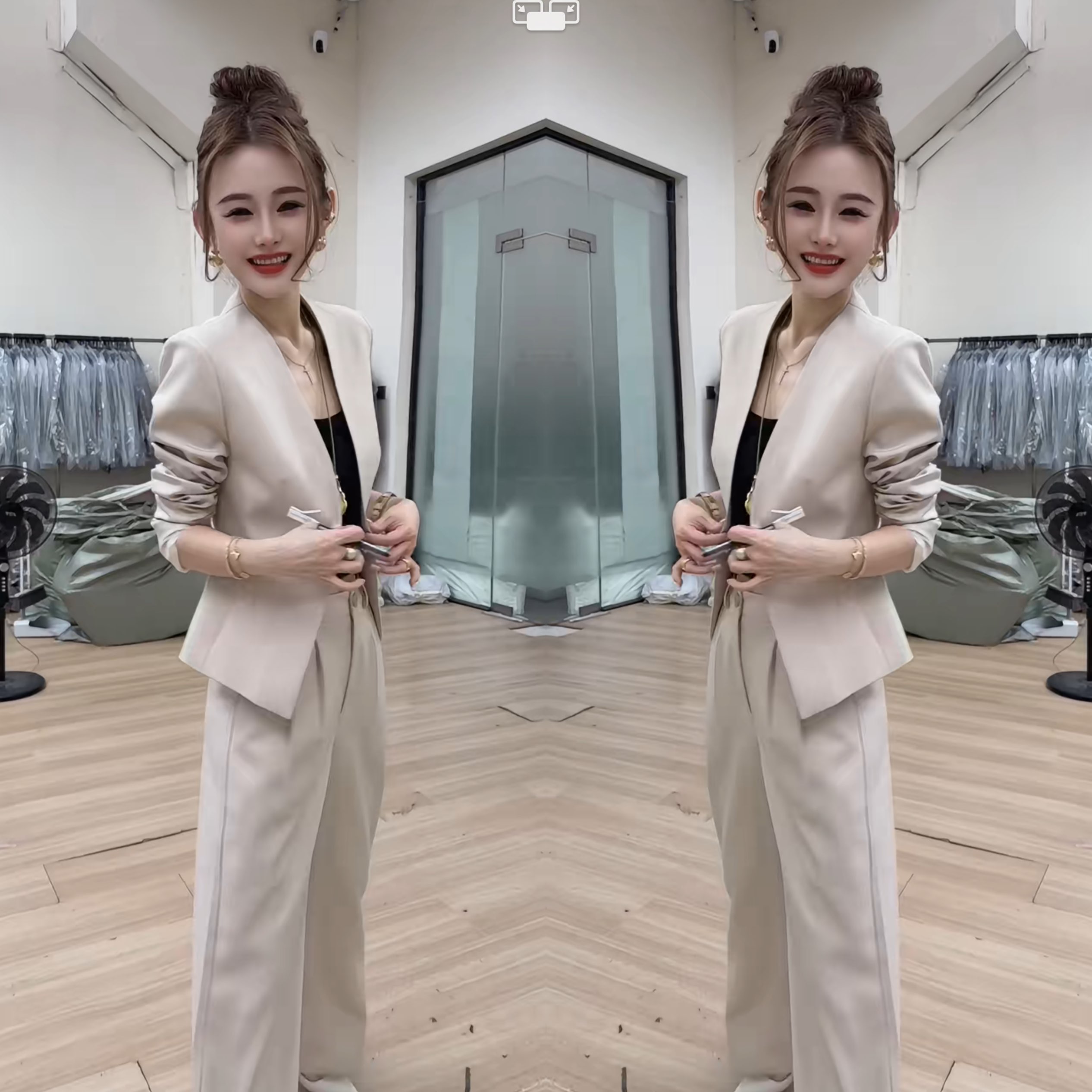西装简约休闲两件套外套搭配裤子