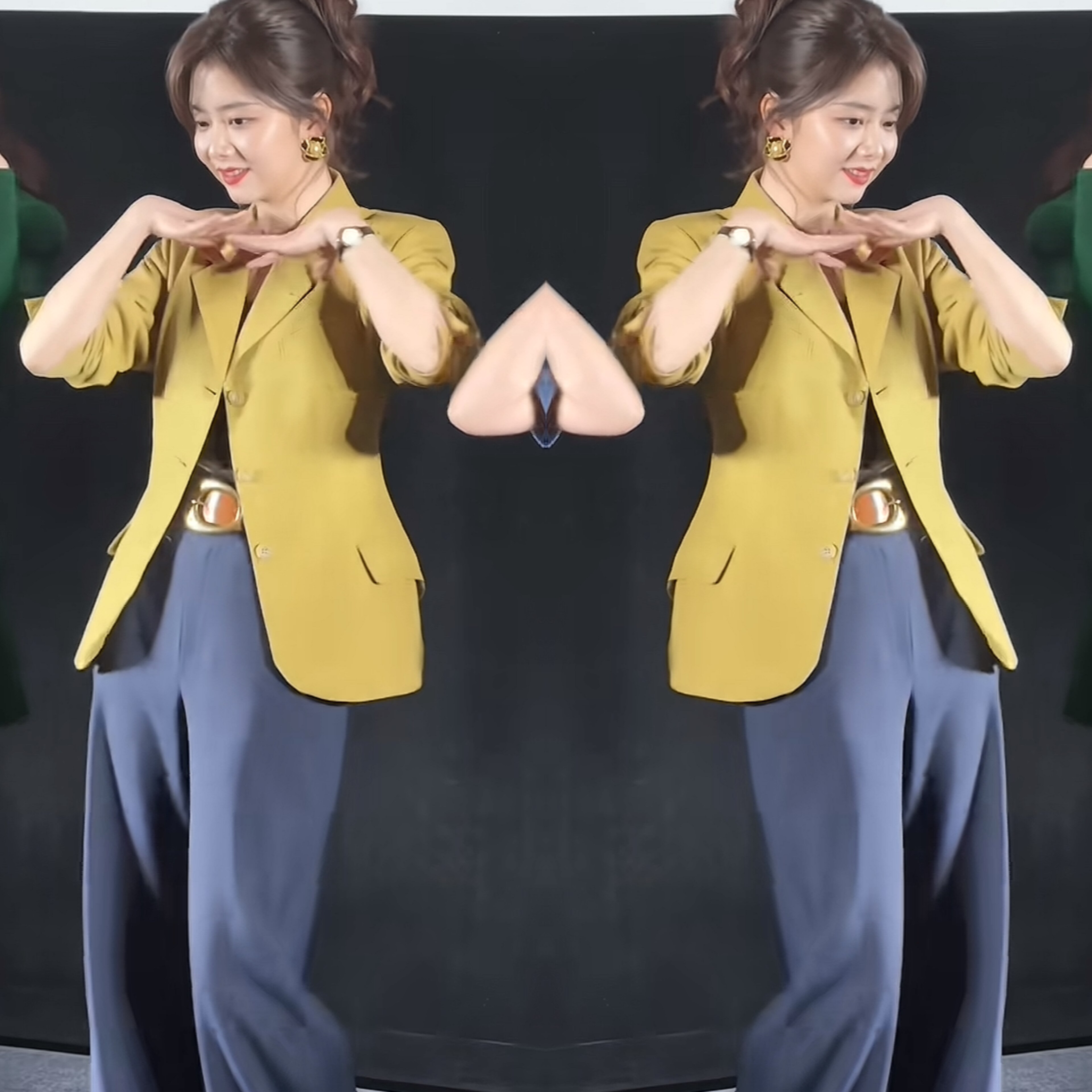 西服高腰简约百搭直筒裤2026春