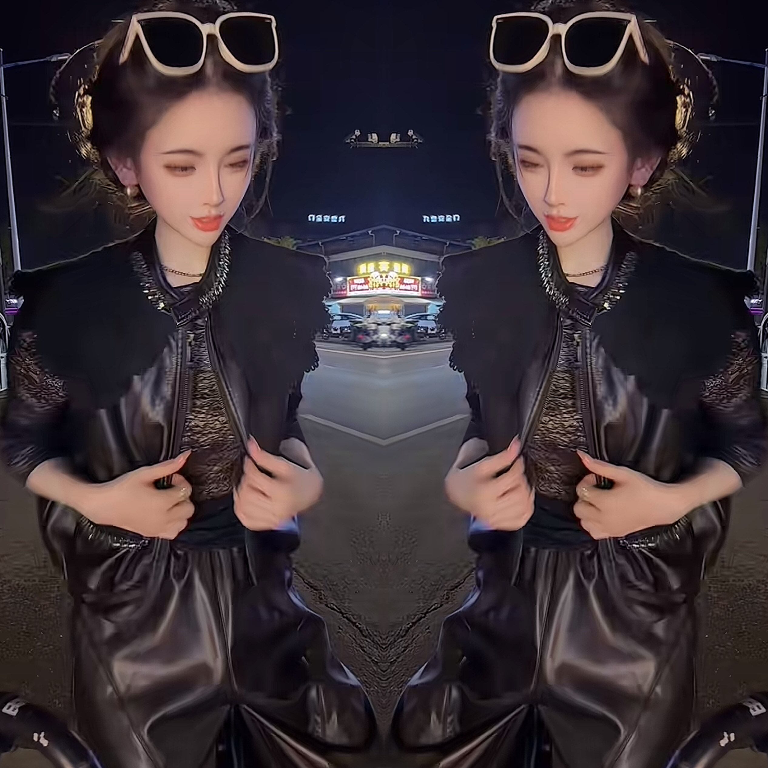 休闲小众设计感百搭韩版皮衣马甲