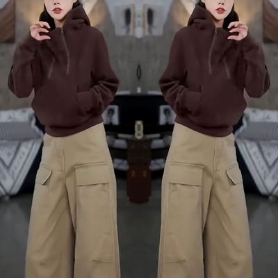 洋气时尚上衣休闲长裤套装