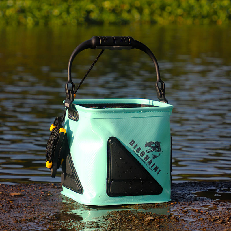 打水桶钓鱼专用折叠活鱼桶小鱼箱