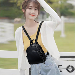 真皮双肩包女2025新款女士迷你超火小包包高级牛皮轻便皮质小背包