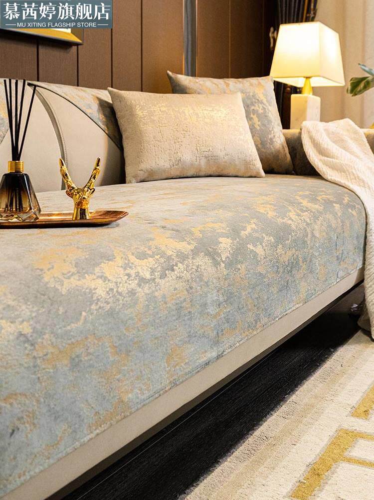 轻奢简约沙发垫四季通用布艺高级感防滑现代北欧皮实木2023新款夏