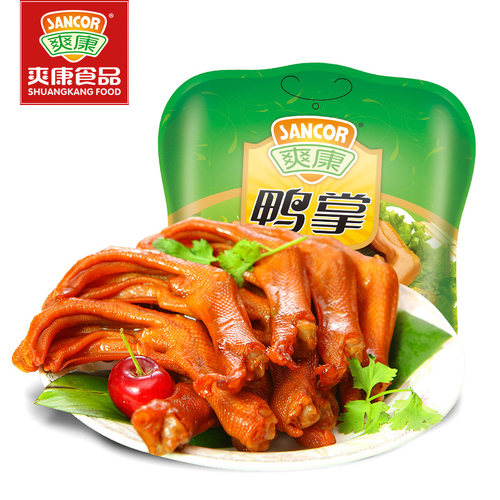 鸭掌爽康卤味温州特产