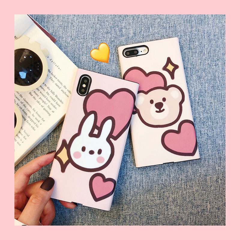 insº«¹úСÐÜÍÃ×Ó°®ÐÄÆ»¹ûXÊÖ»ú¿Çiphone xs maxÈ«°üÈí¿ÇÆ»¹û8plus´´ÒâÇéÂÂ7plus¹è½º·Àˤ6splus±£»¤Ì×XRÅ®¿î6