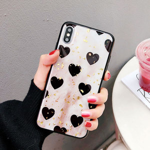 韩风复古爱心苹果x手机壳