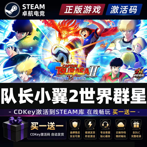 队长小翼2世界群星Steam激活自己库里CAPTAIN TSUBASA 2全DLC游戏