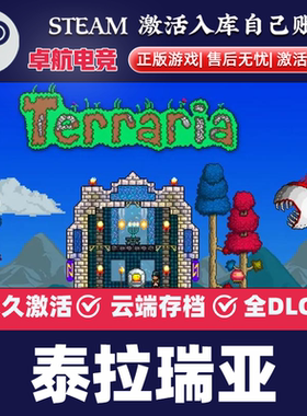 泰拉瑞亚 Steam激活码CDKey入库全球国区 Terraria 全DLC冒险游戏
