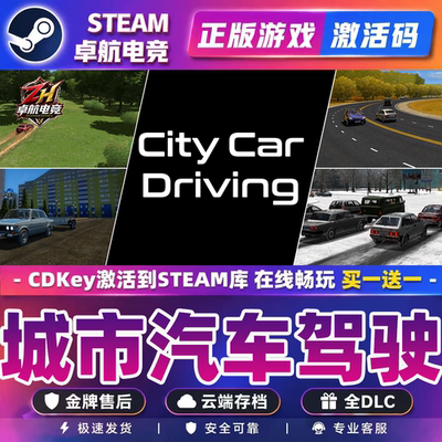 城市汽车驾驶 正版Steam激活码CDKey入库 City Car Driving 全DLC