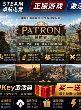 赞助者正版Steam激活码CDKey入库 Patron 全DLC模拟城市营造游戏