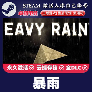 CDKey入库 Steam激活码 Heavy Rain 游戏 暴雨 全DLC记叙电影式 正版