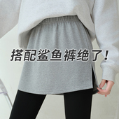 小屁帘女叠穿卫衣内搭鲨鱼裤 下摆遮屁股搭配半身裙 打底神器秋冬季