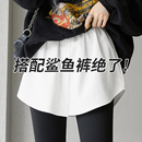 叠穿女春秋下摆遮胯半身裙2025新款 遮屁帘鲨鱼裤 卫衣打底内搭神器
