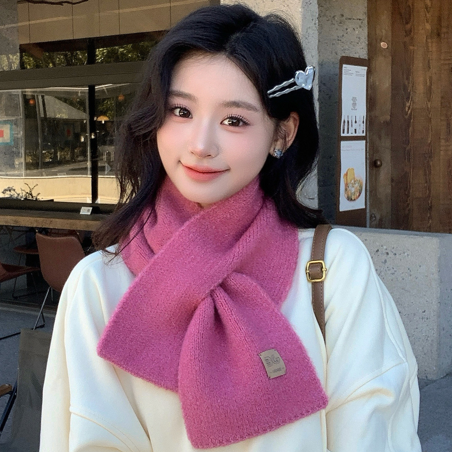 针织围巾女秋冬季2025新款韩系高级氛围感懒人交叉保暖加厚小围脖,服饰配件/皮带/帽子/围巾,围巾/丝巾/披肩,淘宝优惠券,粉丝福利购,淘宝优惠卷