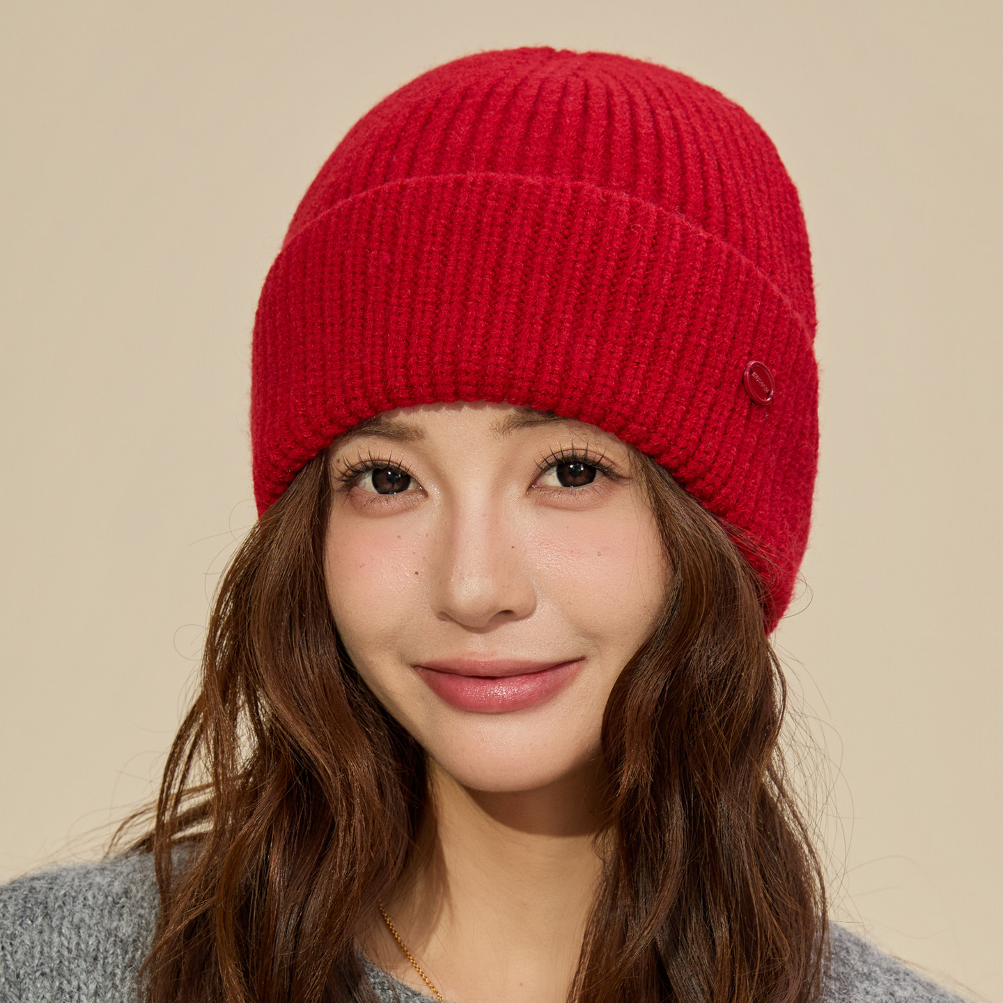 红色保暖帽子手套围巾三件套女冬季针织毛线加厚本命年氛围感围脖,服饰配件/皮带/帽子/围巾,帽子,淘宝优惠券,粉丝福利购,淘宝优惠卷