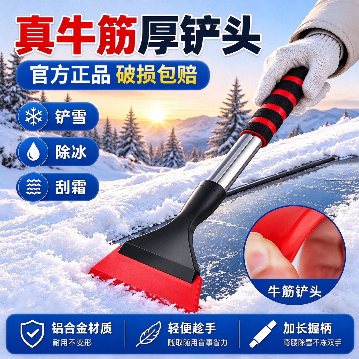 除雪铲汽车铲雪好物车用扫雪车刷冬季车窗玻璃除霜铲车载清雪工具
