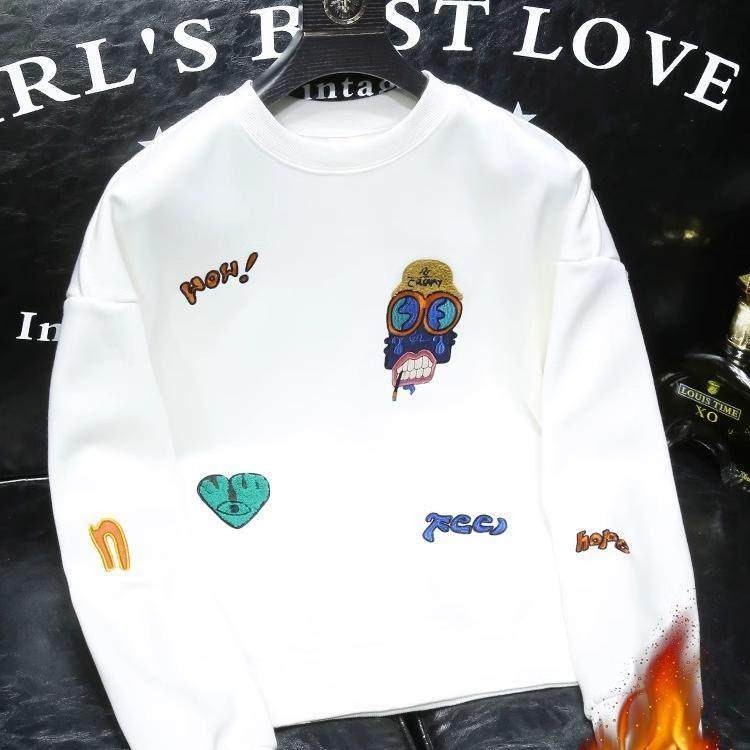 卫衣男2025新款美式复古cityboy个性卡通加绒长袖秋冬款男士上衣,男装,卫衣,淘宝优惠券,粉丝福利购,淘宝优惠卷