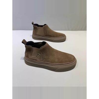 潮鞋的不二之选！覆古一脚蹬短靴男2024年秋冬新款舒适软底工装靴