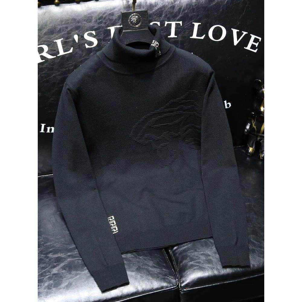 男士羊毛衫高端品牌正品高领内搭长袖时尚毛衣男款2025新款冬季