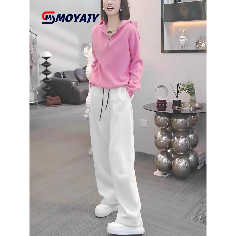 MOYAJY品牌休闲运动套装女春秋卫衣阔腿裤减龄时尚洋气一整套显瘦