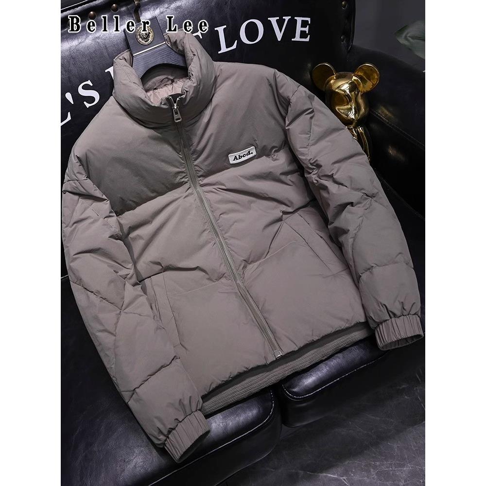 BellerLee 冬季潮牌羽绒服男休闲立领加厚短款上衣休闲冬装外套
