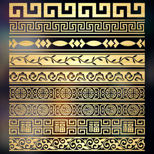 腰线玻璃门贴纸防撞提示美化玻璃门贴纸中国风墙贴店铺橱窗花边贴