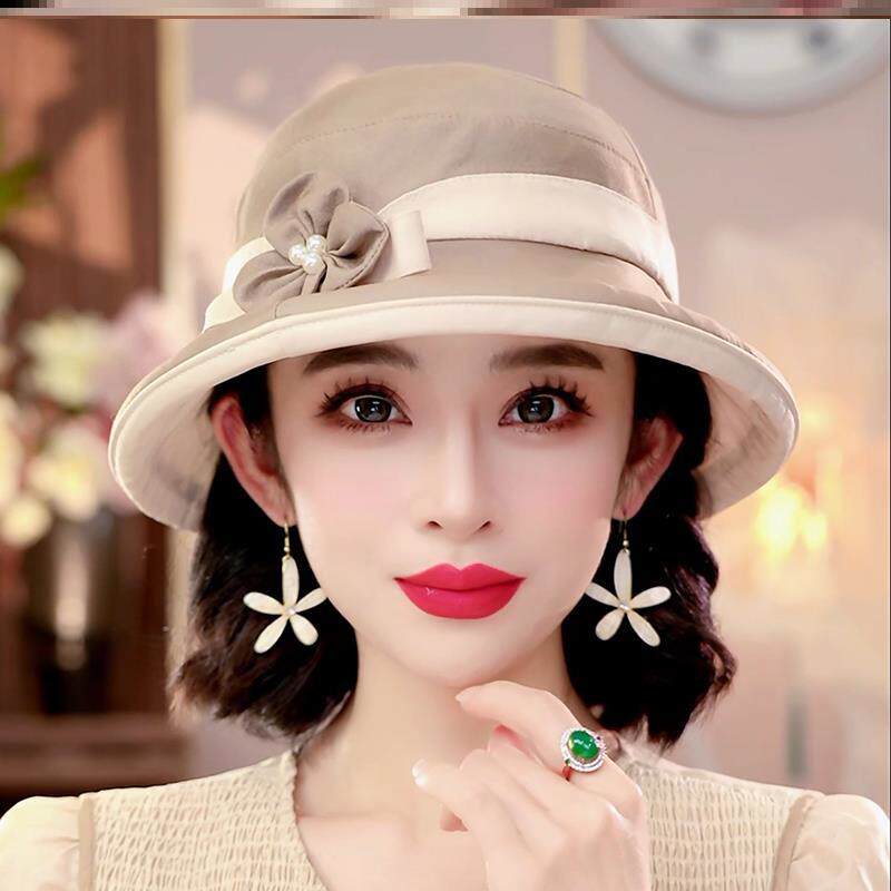 布塔女款2025新春款冒子防紫外线帽子帽渔夫帽女式太阳帽女士夏款