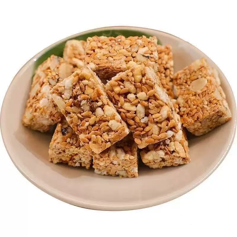 亚麻籽核桃酥6g*30包无加蔗糖糕点坚果花生仁代餐抗饿多规格