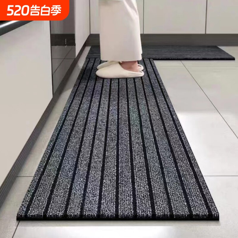 入户地垫进门脚垫厨房地毯新款2025PVC卫生间吸水垫子家用可裁