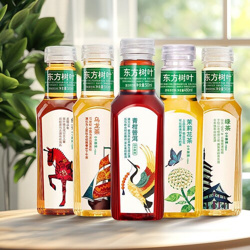 农夫山泉东方树叶茶饮料 500ml茉莉花茶青柑普洱乌龙茶