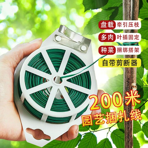 艺扎带包塑铁丝月季植物固定