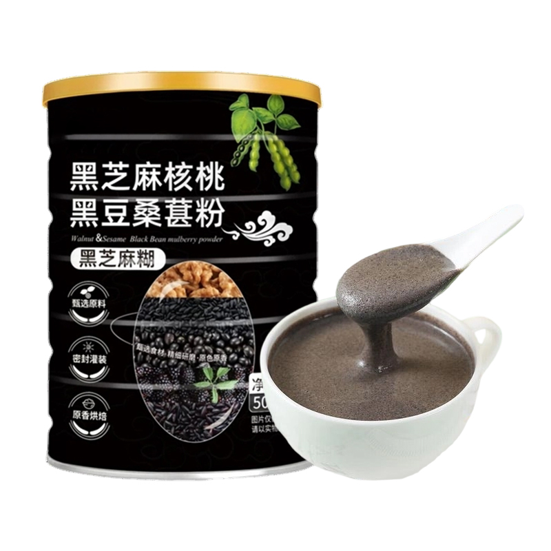 黑芝麻核桃黑豆桑葚粉500g*1罐