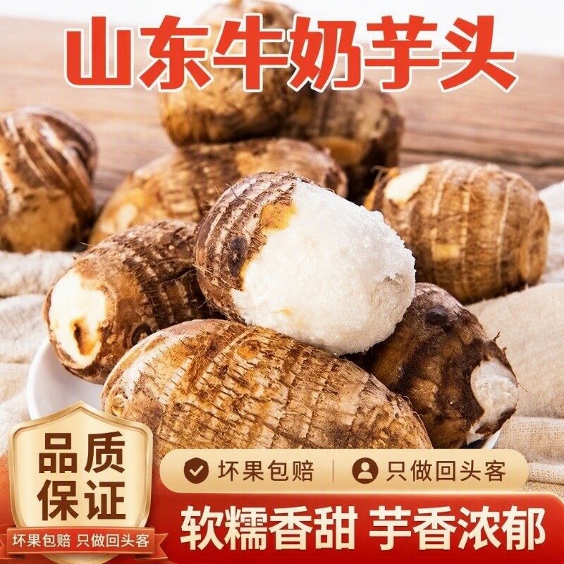 山东正宗牛奶小芋头毛芋头当季芋艿香芋软糯香甜现挖芋头新鲜